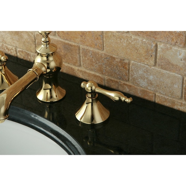 KC7062NL 8 Widespread Bathroom Faucet, Polished Brass